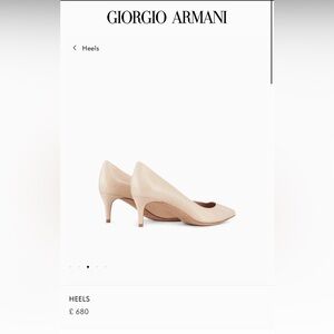 Emporio Armani beige suede court shoes asymmetrical cut THIS SEASON BNWB Size 9